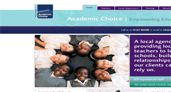 Desktop Screenshot of academicchoice.co.uk